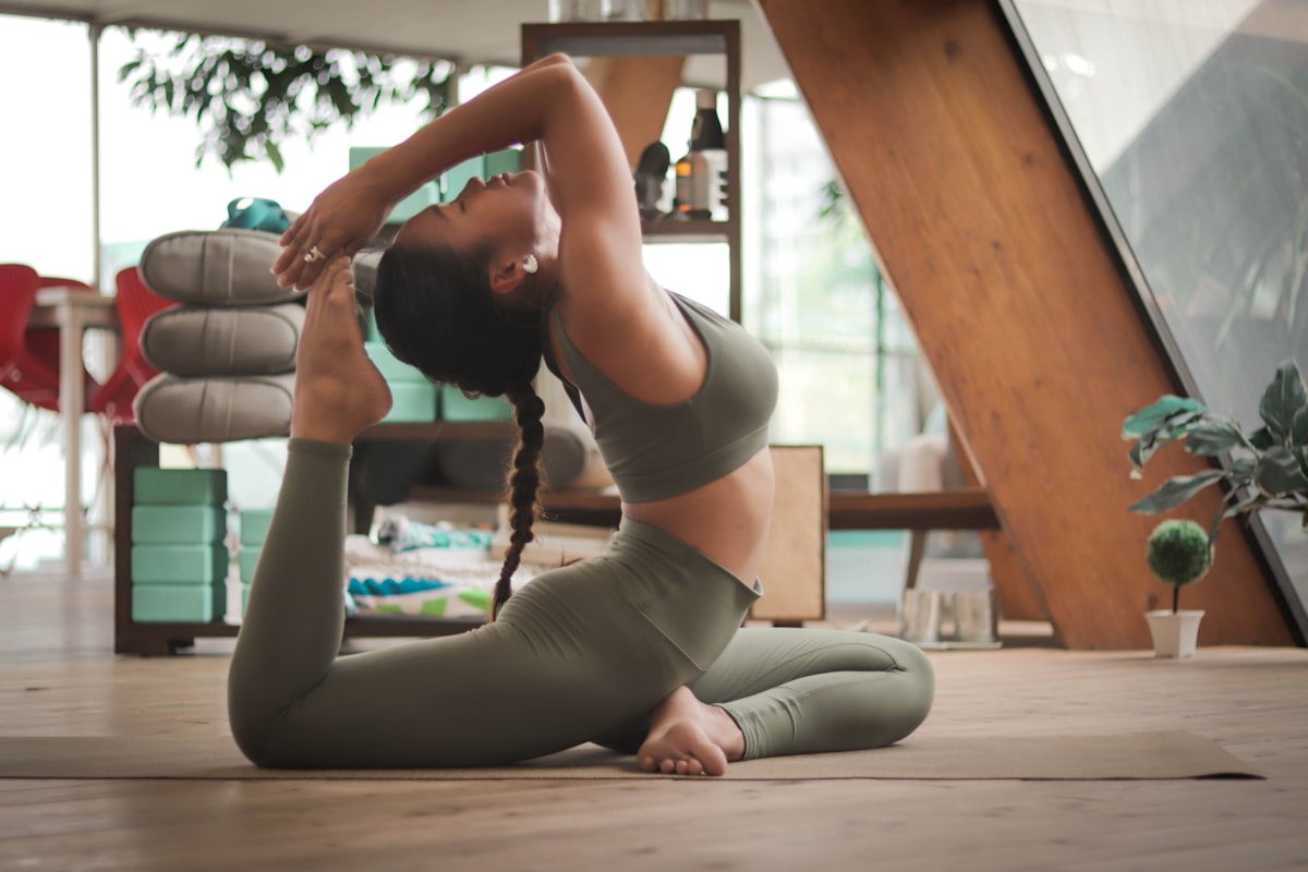 Yoga flexibility and poses