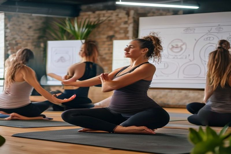 Hot yoga teacher training certification class