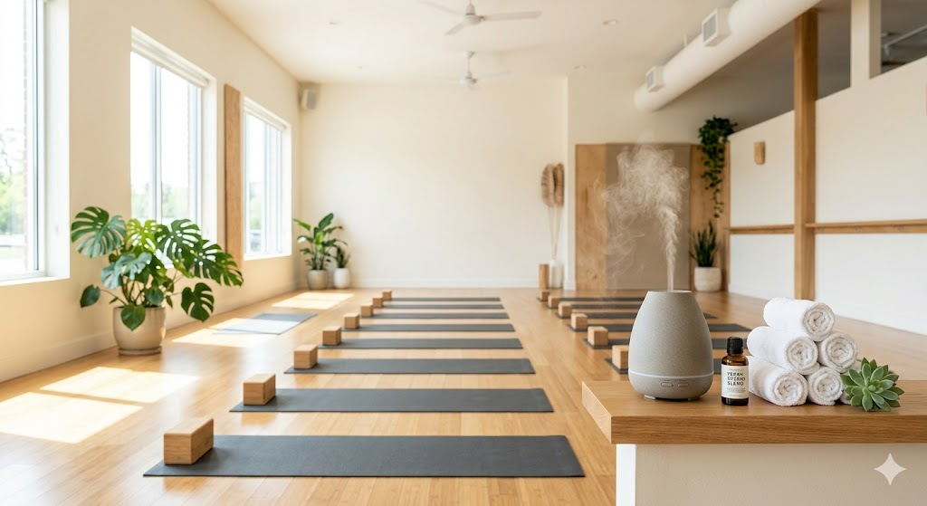 how to keep a hot yoga room smelling fresh using a diffuser